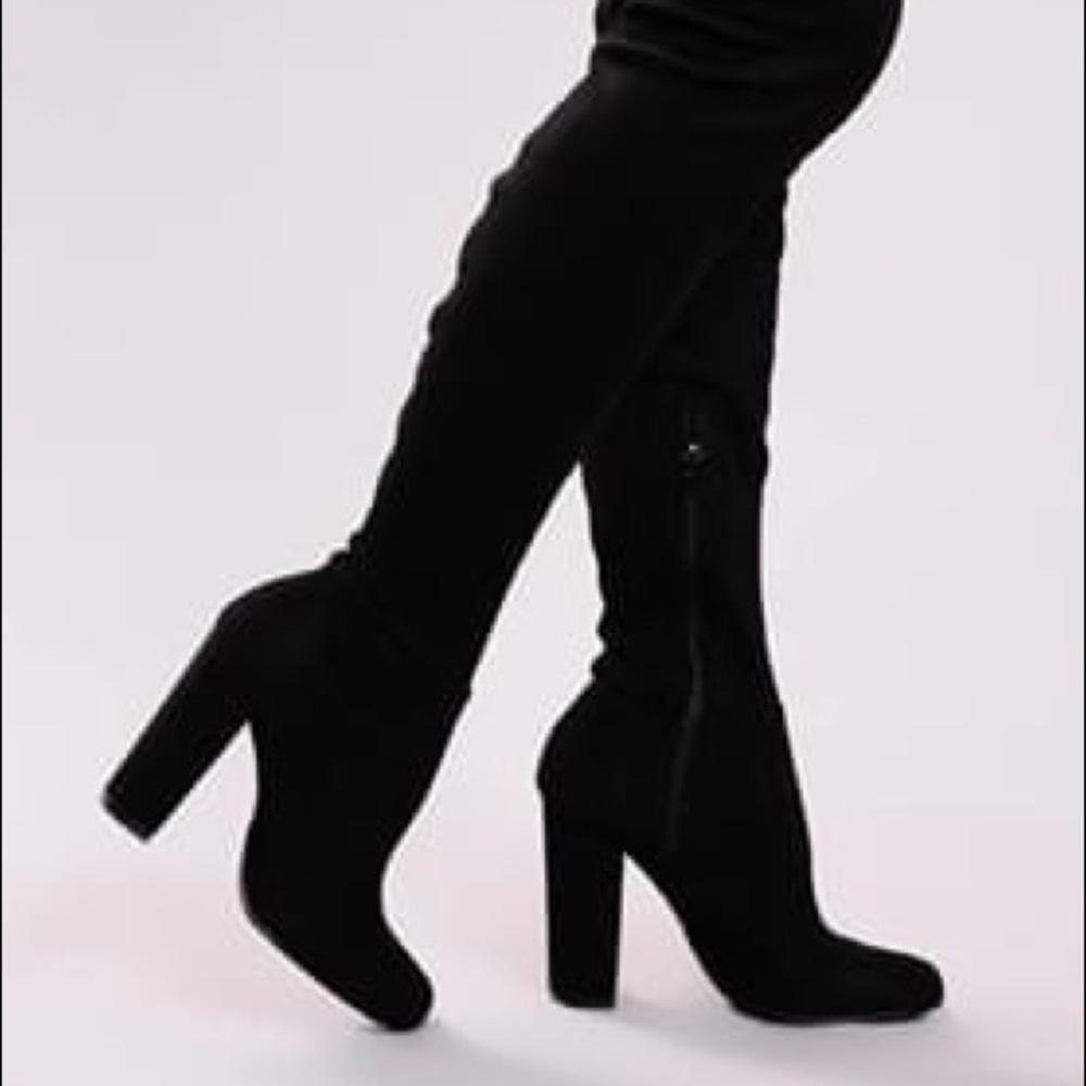 Fashion Nova Thigh-High black boots